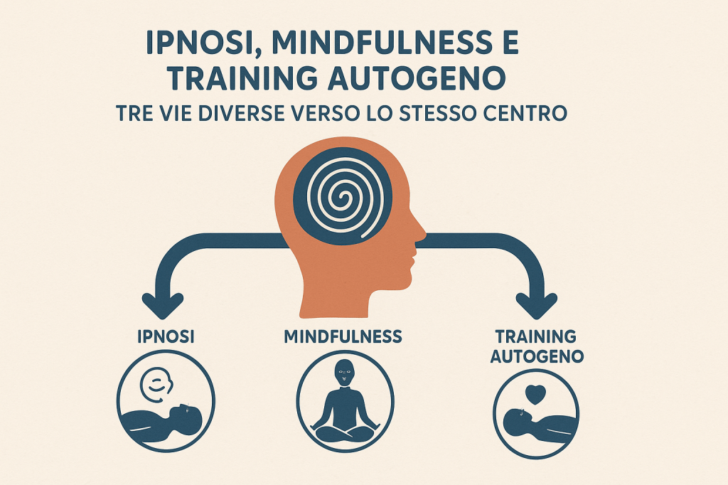 Ipnosi, Mindfulness e Training Autogeno: tre vie per un’unica&nbsp;mente
